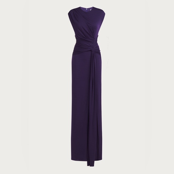Halston Deep Purple Gown